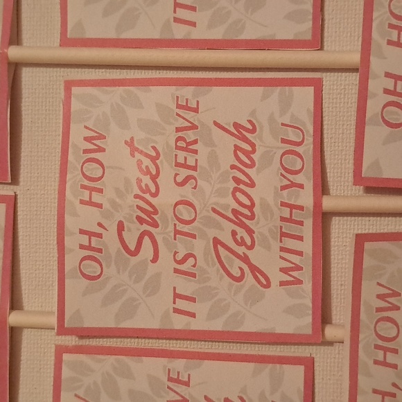 4/$15 🌻 How Sweet It Is To Serve Jehovah With You Handmade 7 JW Cupcake Topper - Picture 3 of 3